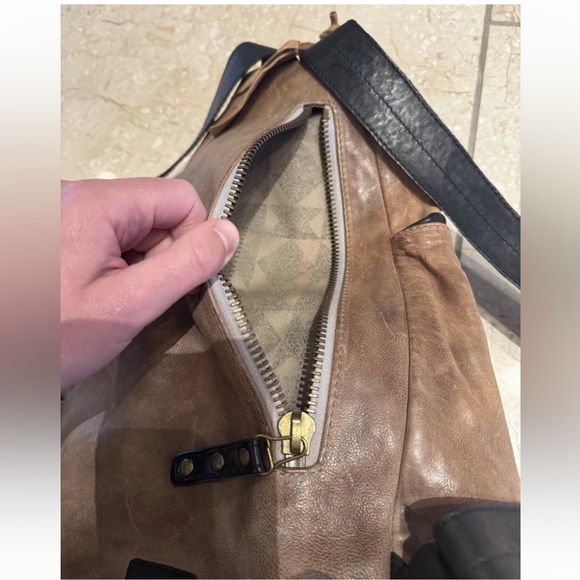 A.S. 98 x Free People Distressed Leather “Birch”/“Herra” Moto Backpack $469 USD - Picture 8 of 16